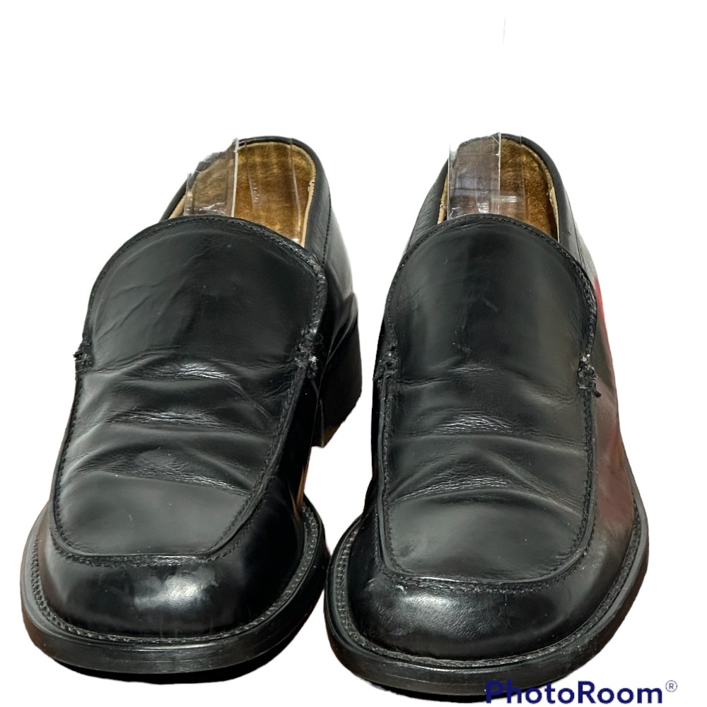 Stanley Blacker Black Slip-On Loafer Shoes Size 8.5
